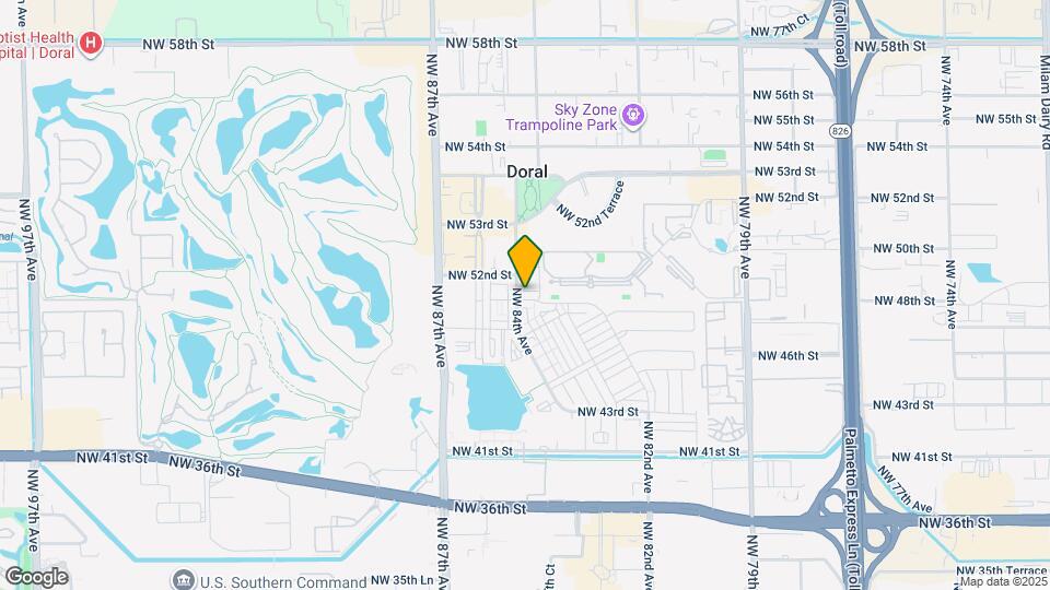 8375 NW 51st Terrace Map and Location Details
