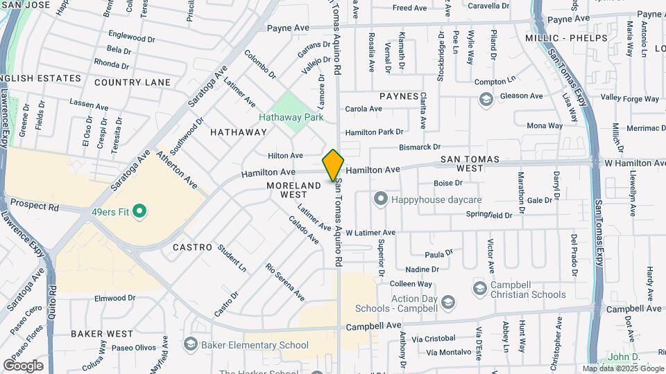 1629-1631 San Tomas Aquino Rd Mapa y Detalles de la Ubicación