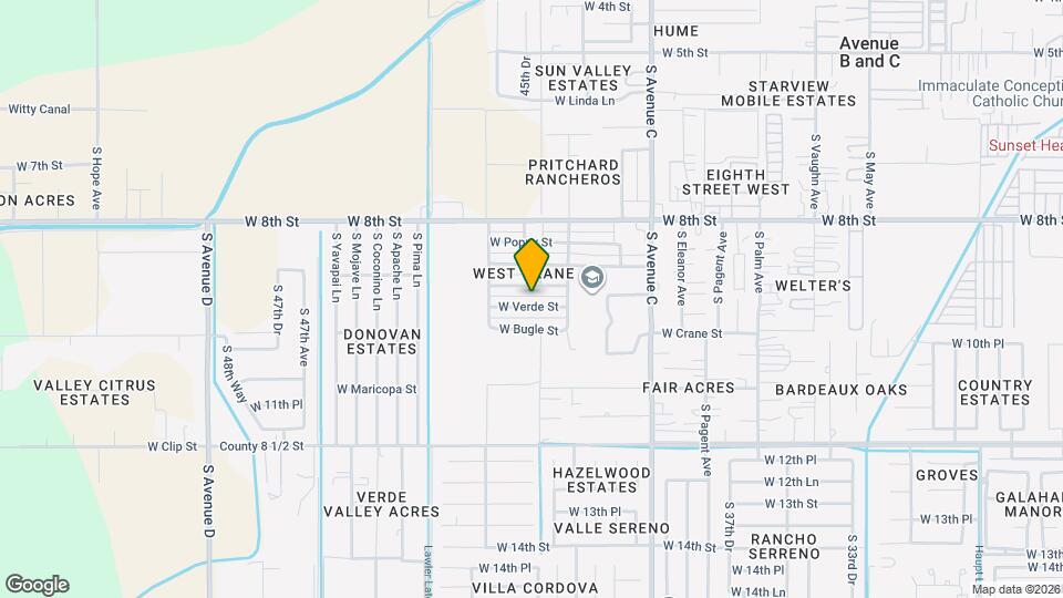 4324 W Verde St Map and Location Details