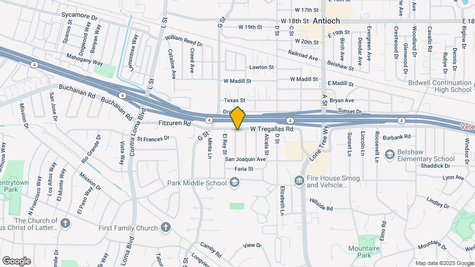 2713 Dolores St Map and Location Details