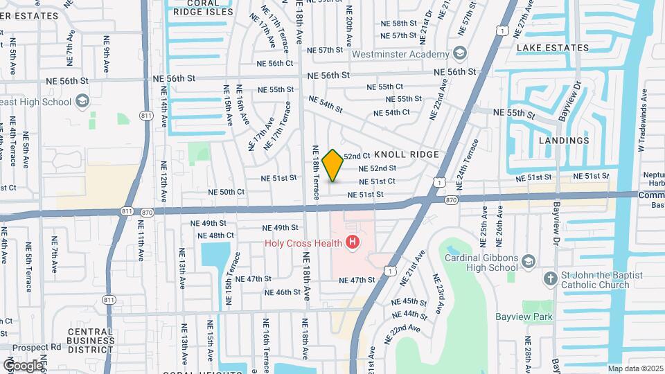 5122 NE 19th Ave-Unit -2 Map and Location Details