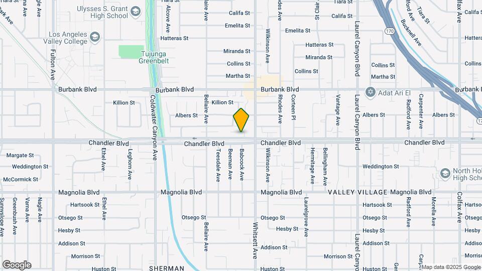 12535 Chandler Blvd Map and Location Details