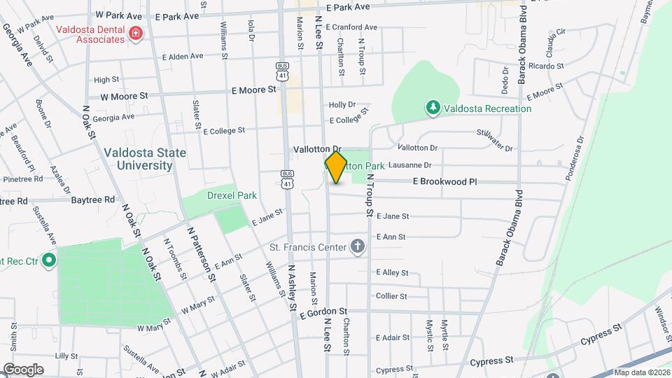 604 E Brookwood Dr Map and Location Details