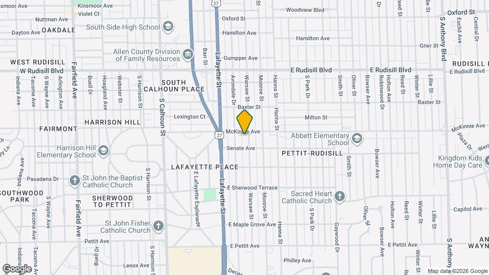 4314 Warsaw St Map and Location Details