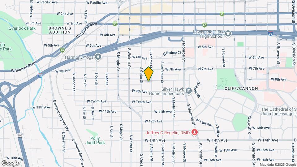 1307 W 8th Ave Map and Location Details