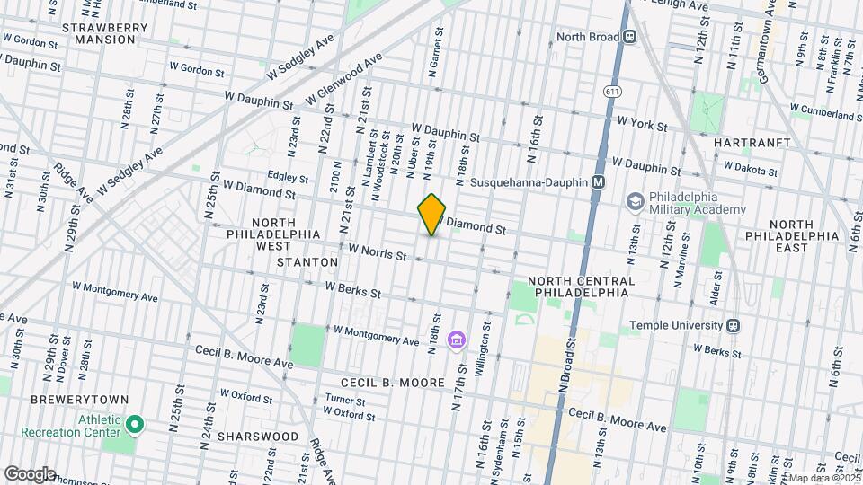 2027 N Gratz St Map and Location Details