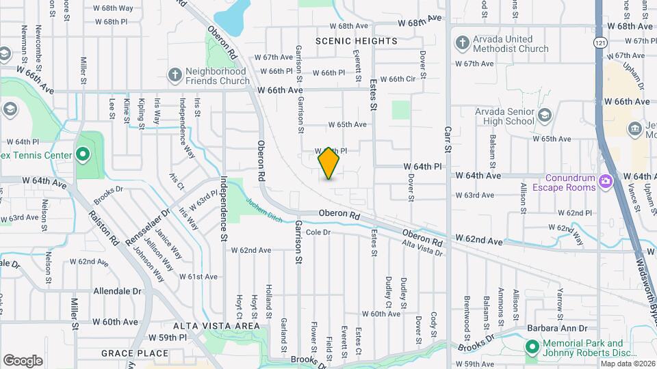 9160 W 64th Ave Map and Location Details