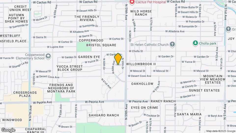 5925 W Shangri La Rd Map and Location Details