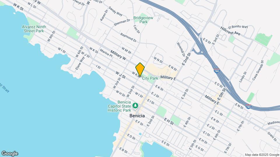 190 W K St Map and Location Details