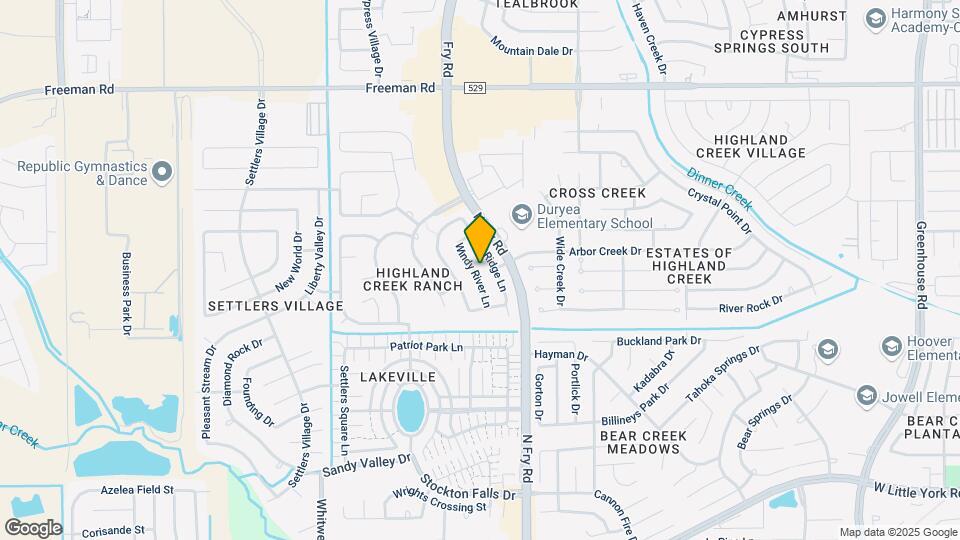 6706 Windy River Ln Map and Location Details