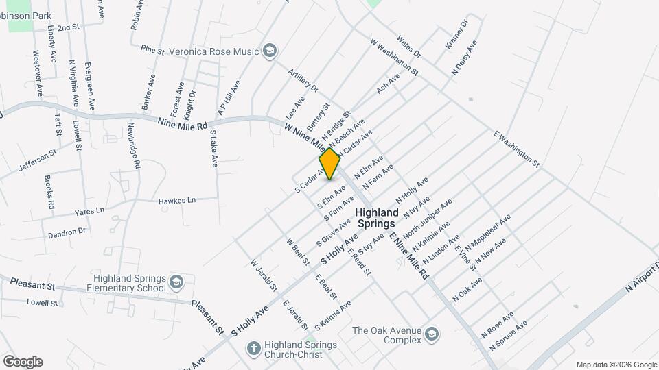 7 S Daisy Ave Mapa y Detalles de la Ubicación