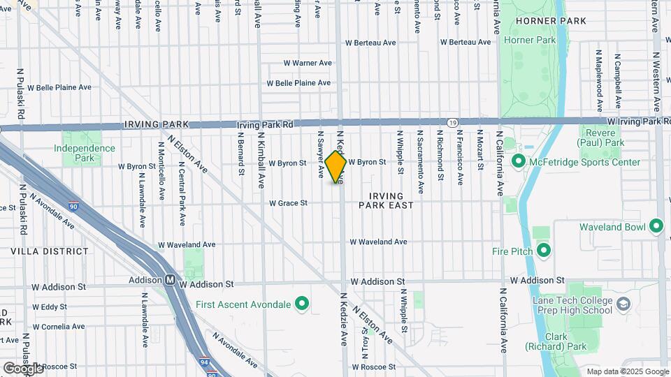 3822 N Kedzie Ave Mapa y Detalles de la Ubicación