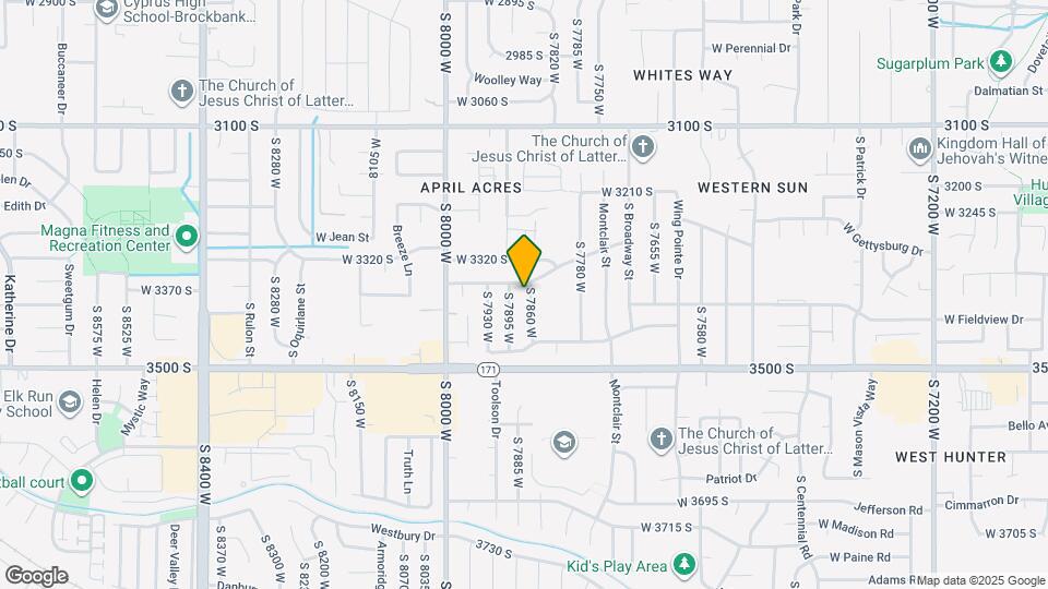 3382 S 7860 W Map and Location Details