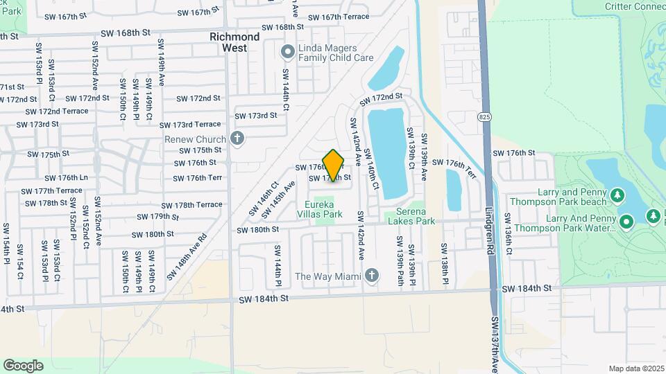 14263 SW 177th Terrace Map and Location Details