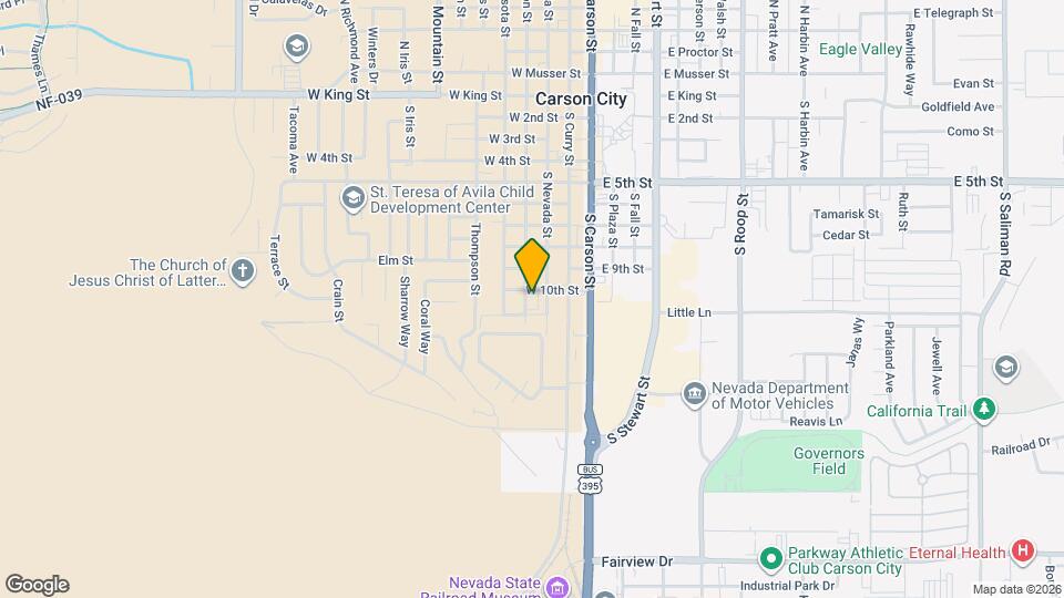 309 W Tenth St, Unit Westside Duplex Map and Location Details