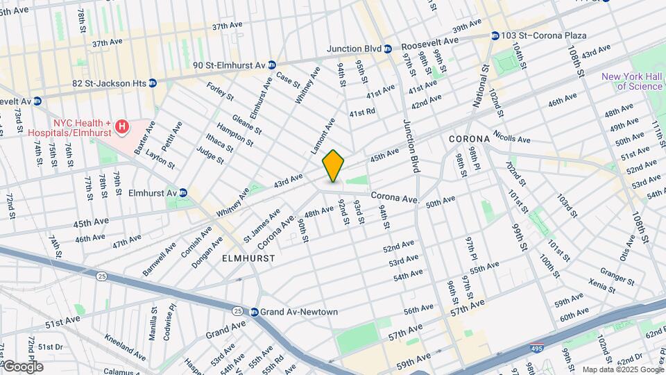 91-23 Corona Ave. Mapa y Detalles de la Ubicación