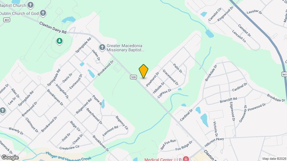 1701 Claxton Dairy Rd Map and Location Details