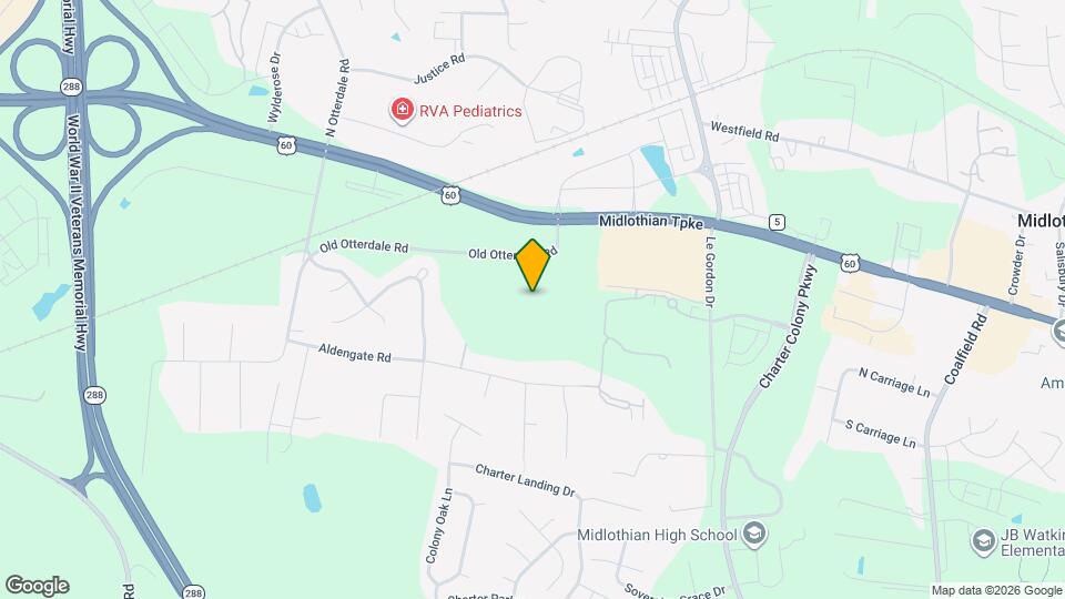 Midlothian West Map and Location Details