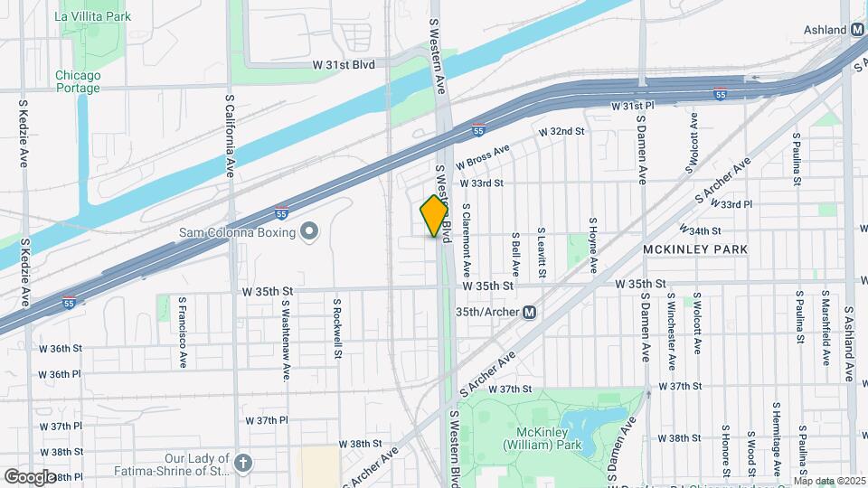 3404 S Western Ave Map and Location Details