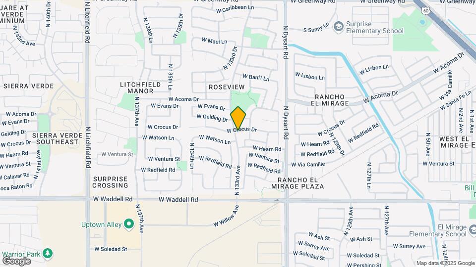 13295 W Crocus Dr Mapa y Detalles de la Ubicación