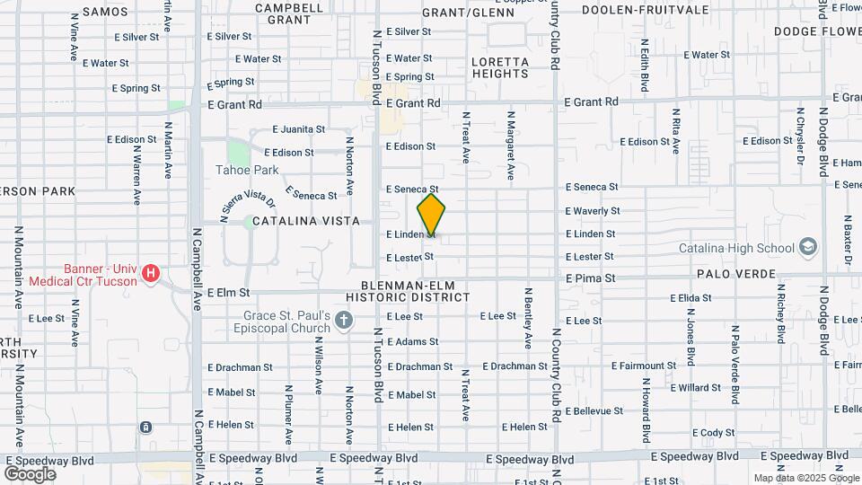2606 E Linden St Map and Location Details