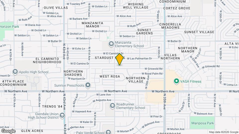 3826 W Griswold Rd Map and Location Details