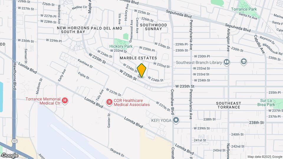 2639 W 235th St Map and Location Details