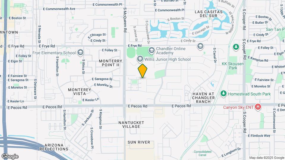 711 S Bedford Dr Map and Location Details