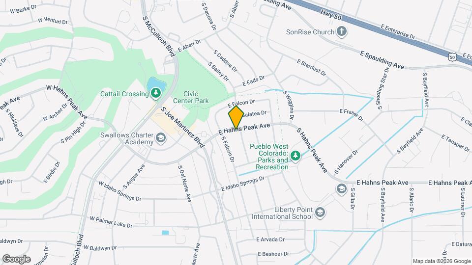 138 E Hahns Peak Ave Map and Location Details