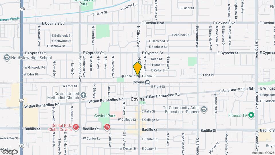 104 W Edna Pl Map and Location Details