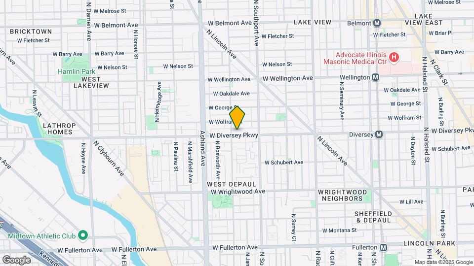 1446 W Diversey Pkwy Map and Location Details