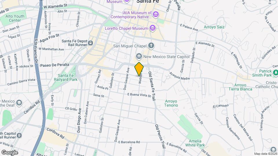 142 E Santa Fe Ave Map and Location Details