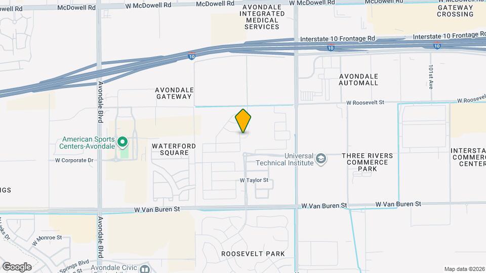 815 N 109th Dr Map and Location Details