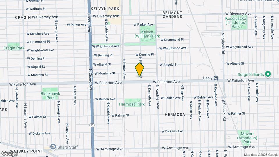 2406 N Kilbourn Ave Mapa y Detalles de la Ubicación