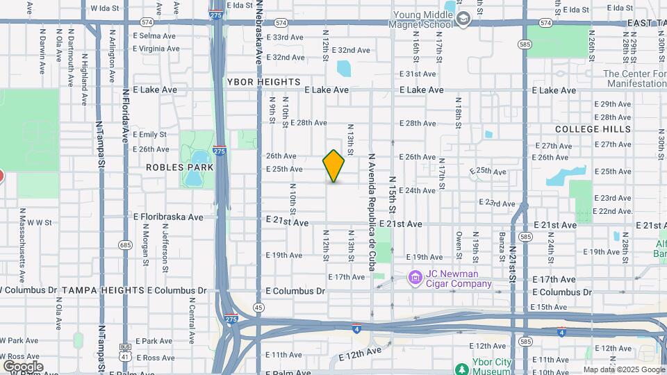 1205 E 24th Ave Mapa y Detalles de la Ubicación