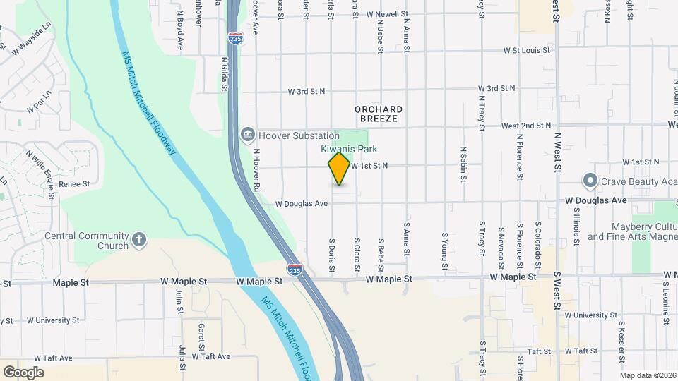 110 N Doris St Map and Location Details