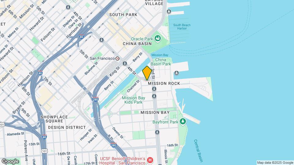 Channel Mission Bay Mapa y Detalles de la Ubicación