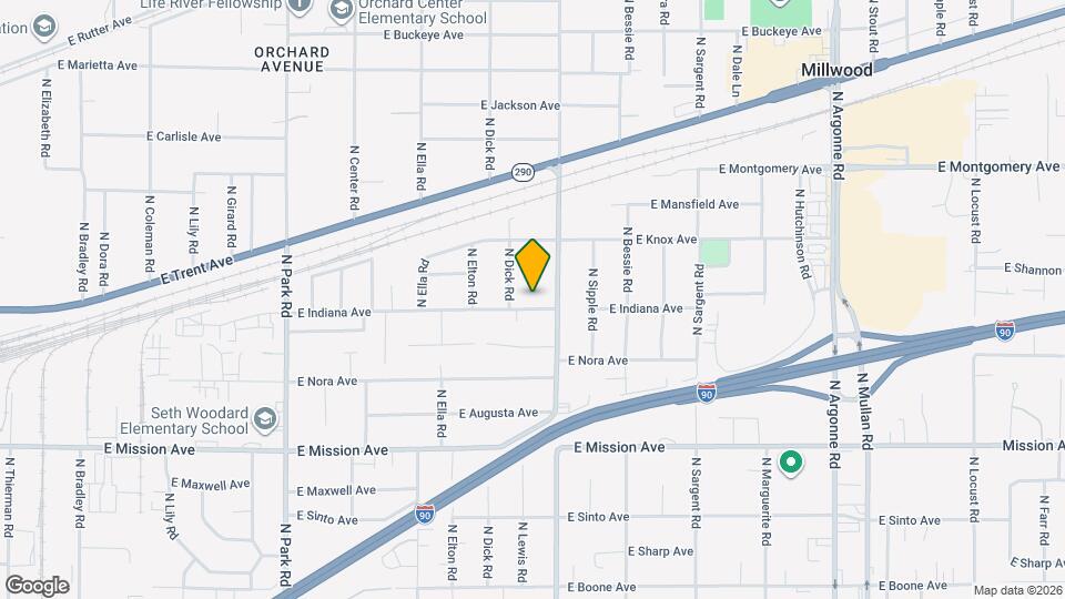 8209 E Indiana Ave Mapa y Detalles de la Ubicación