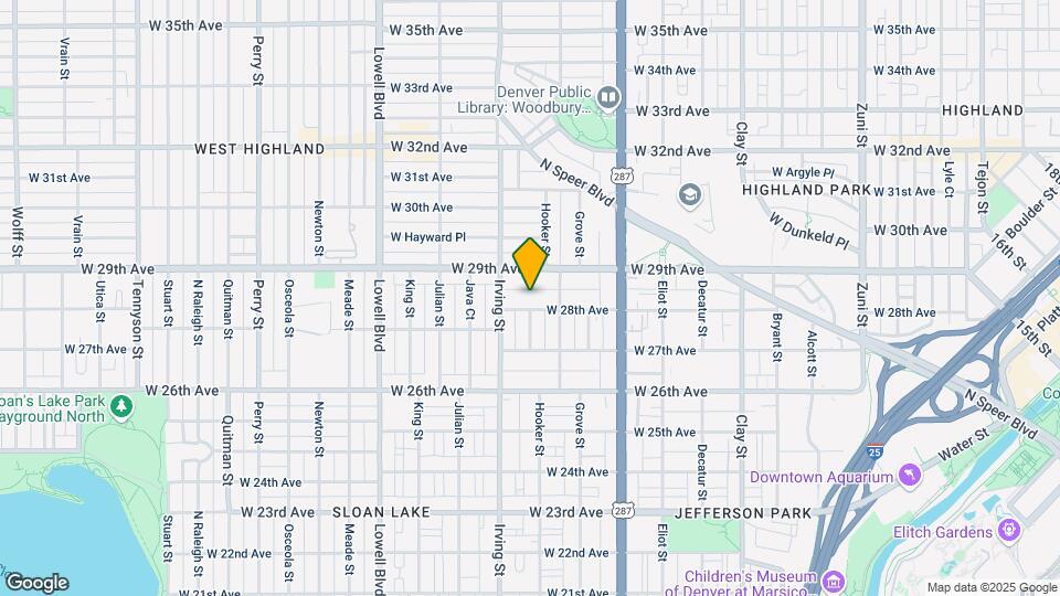 3177-3219 W 28th Ave Mapa y Detalles de la Ubicación