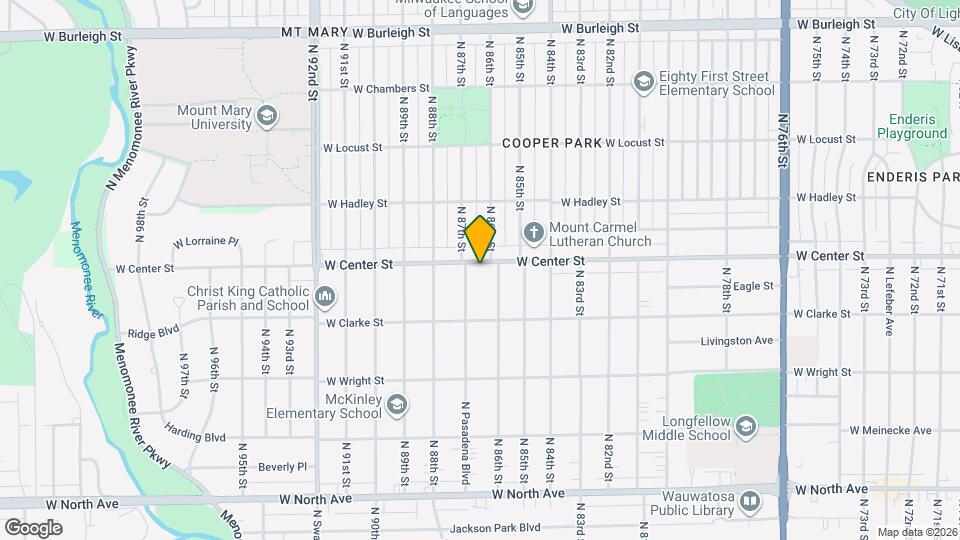 8625 W Center St Map and Location Details