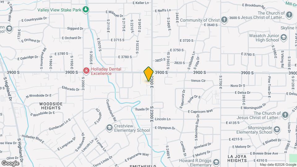 3936 S 2300 E Mapa y Detalles de la Ubicación