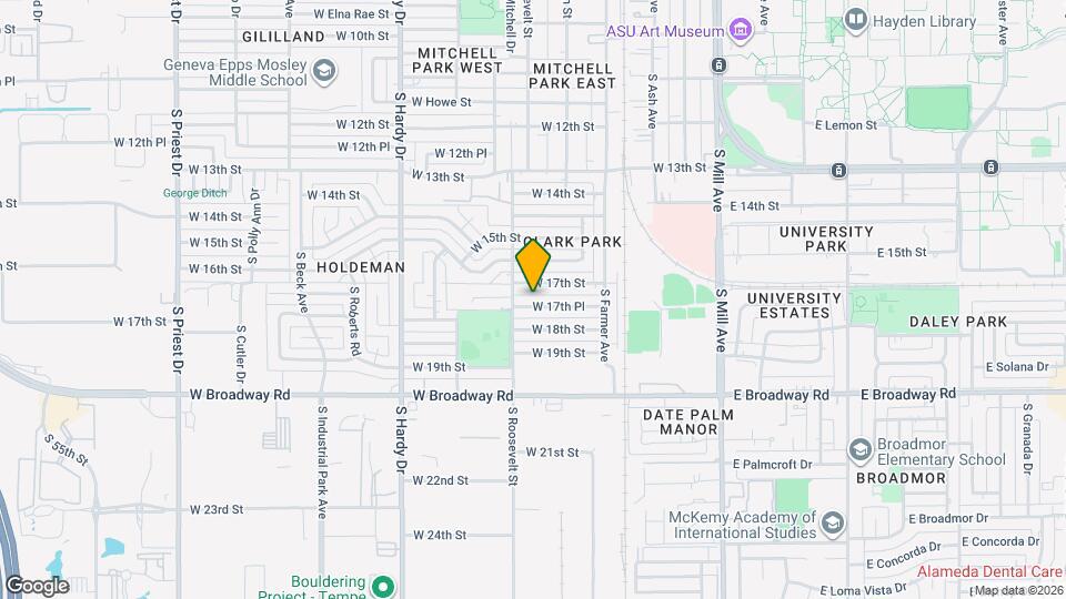 544 W 17th Pl Map and Location Details