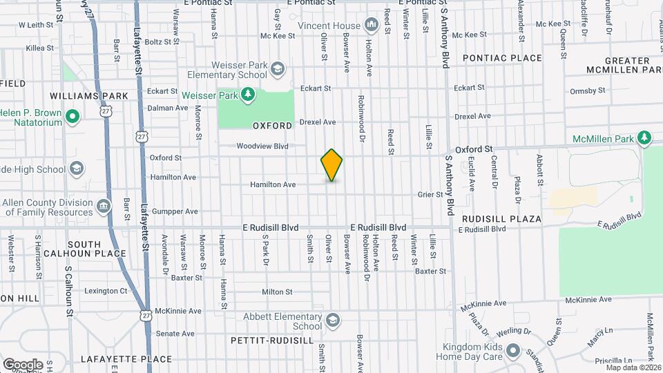 3617 Oliver St Map and Location Details