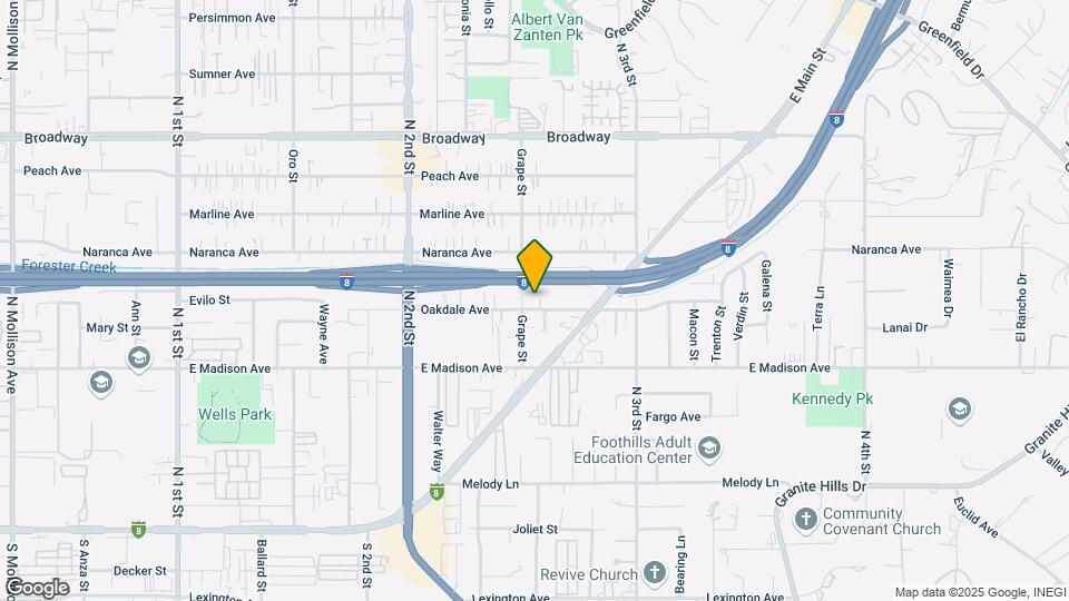 1406 Oakdale Ave Map and Location Details
