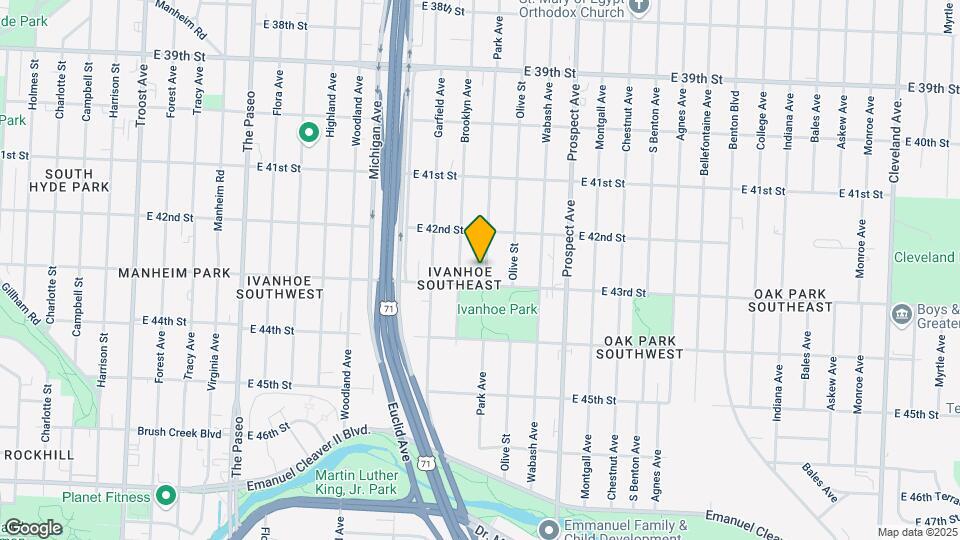 4234 Park Ave Map and Location Details