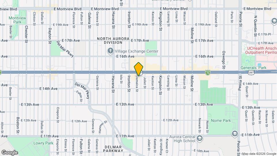 1470 Jamaica St Map and Location Details