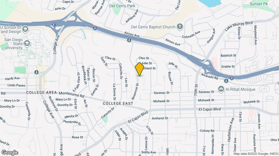 6643 Reservoir Ln Map and Location Details