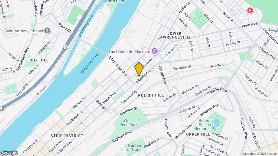 3127 Liberty Ave Map and Location Details