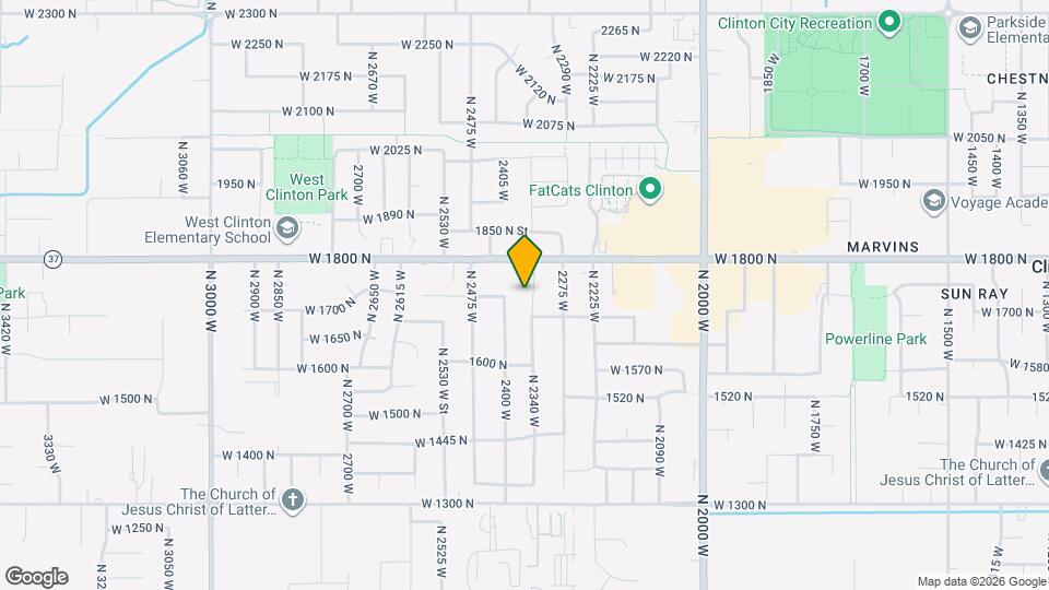 1721 N 2340 W Mapa y Detalles de la Ubicación