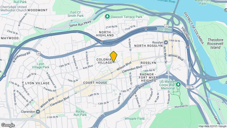 1744 N Rhodes St Map and Location Details